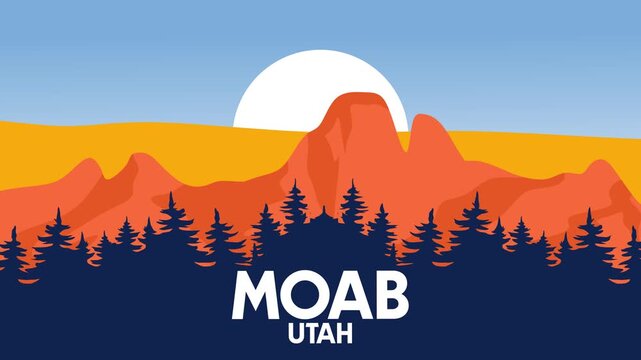 beautiful natural views and sky in moab utah