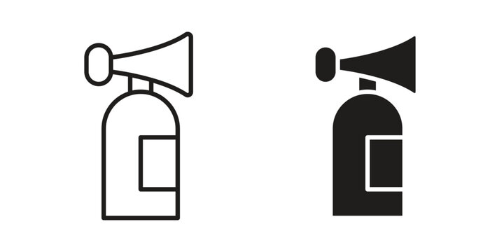 Air horn icon symbol, logo illustration. Vector graphics web design.
