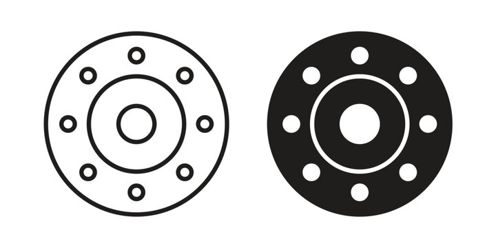 Car bearing icon symbol, logo illustration. Vector graphics web design.