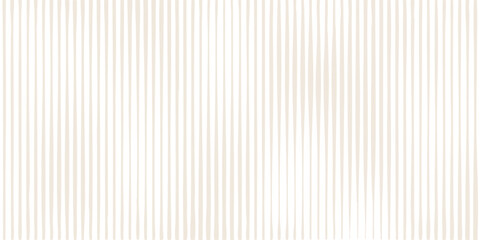 Obraz premium Minimalist Beige Vertical Tapered Lines Pattern. A clean vector background featuring a rhythmic composition of champagne-colored vertical stripes that taper into sharp points. eps10