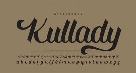 Script Brush Font Type Font lettering handwritten  