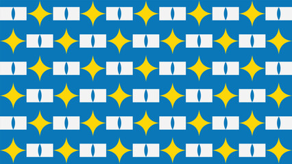 Naklejka premium Flag of auvergnerhnealpes features stars as eyes, suitable for representing and promoting the region in various designs.