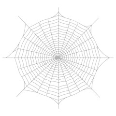 Obraz premium Realistic spider web vector illustration set isolated on transparent background. Creepy cobweb corner decoration for Halloween design, spooky gothic gothic aesthetic, hand-drawn net pattern graphic.