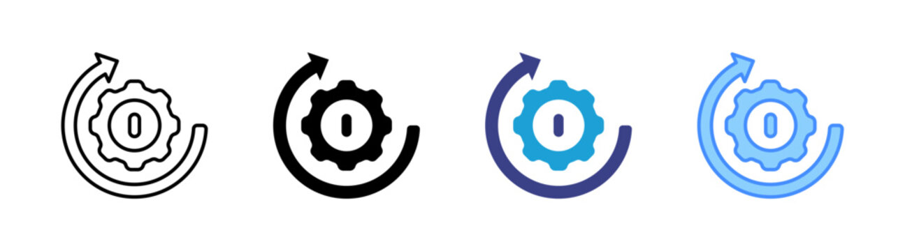 Reboot  icon set multiple style collection