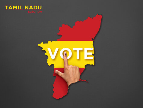 Vote for Tamil Nadu TVK, Tamil nadu election 2026, Tamilaga Vettri Kazhagam (TVK) is a regional party in Tamil Nadu and Puducherry, Power of voting, Tamilnadu Map.