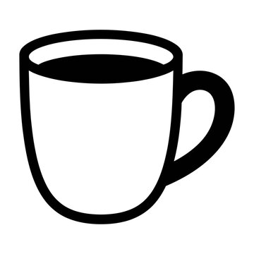 Vector coffee cup icon displayed.