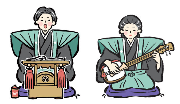 太夫と三味線（女性）