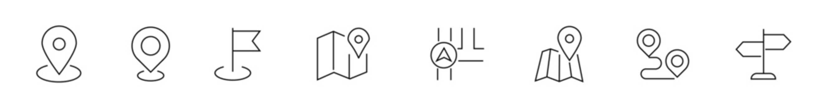 Pin, Marker, Location, Flag, Map, Folded Map, Street, Intersection, GPS, Compass, Navigation, Path, Route, Destination, Signpost, Direction, Travel