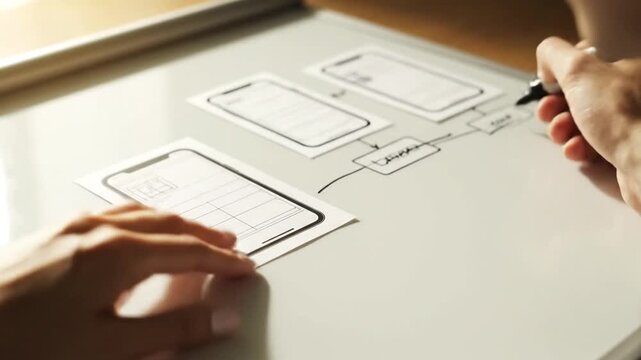App Wireframe Sketching.