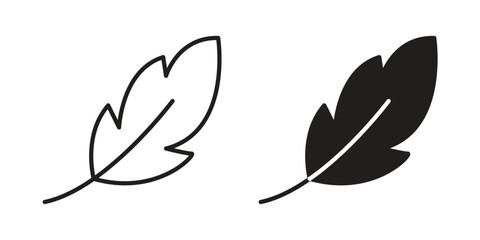 Feather icon logo concept on white background. Suitable for use on web apps © nancy