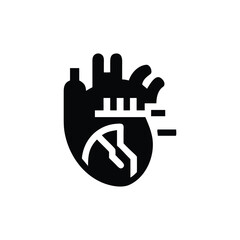 Fototapeta premium Digital Health Heart Monitoring and Analysis Icon