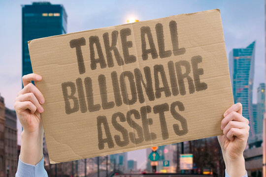 "Take All Billionaire Assets" Some argue it is time to take all billionaire assets and redistribute them to fund public services. WEALTH. TAX. BILLIONAIRE. ASSET. REFORM.