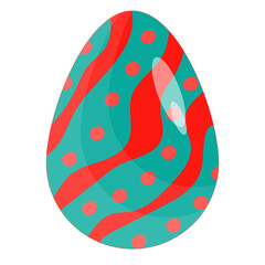 Easter Egg Flat Illustration