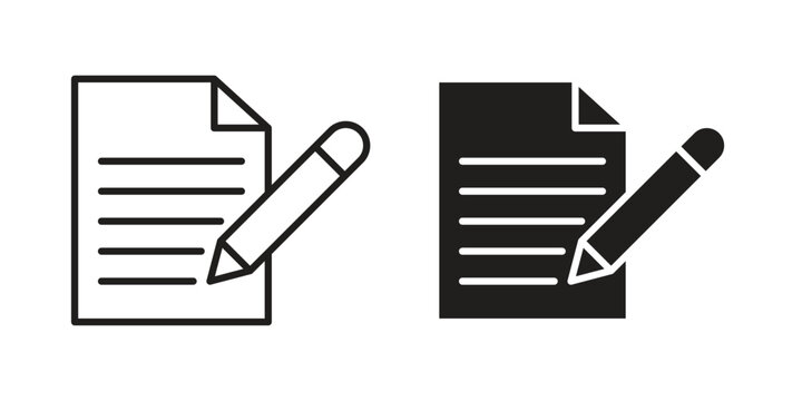 Notepad icon logo concept on white background. Suitable for use on web apps