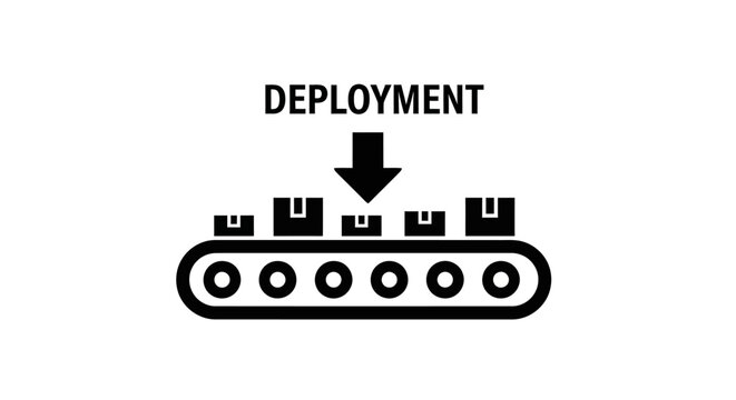 Deployment software development icon symbol.