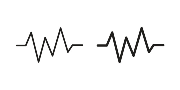 Pulse icon logo concept on white background. Suitable for use on web apps