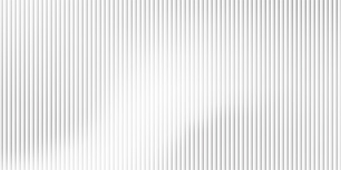Obraz premium Glass background with silver ribbed effect and abstract 3D line pattern. Modern gray panel design for wall or window, adding light reflection and stylish texture to architecture.