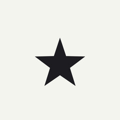 Fototapeta premium Black star shape symbol icon.