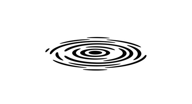 Water ripple effect in black.