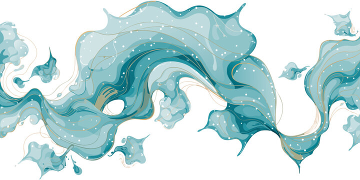 Gemini said

Abstract watercolor and blue vector illustration of a splashing water wave silhouette with a fish and dolphin icon symbol isolated on a white backgroundGemini said

Abstract watercolor an