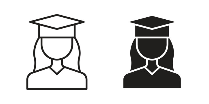 Graduated icon for web apps, mobile apps. Graphic element illustration