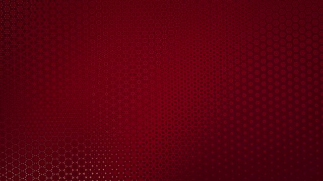 Dynamic deep red animated pattern with diagonal gradient and flowing geometric elements, density variation and refined motion creating elegant visual depth, seamless loop.