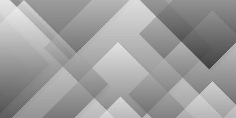 Obraz premium Gray overlap technology tech grid triangle business digital curve poster and banner web creative origami square rectangle template background.
