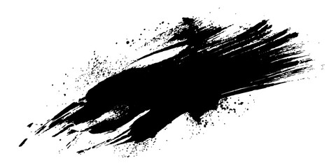 Abstract Ink splash, a striking display of dynamic black ink, capturing the raw energy and expressive nature. A testament to artistic freedom and creativity. © DreamLoom