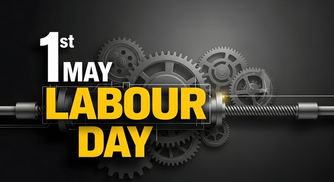 Celebrating labour day on may 1st honoring workers' rights and achievements
