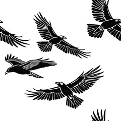 Fototapeta premium set of birds