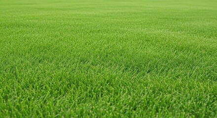 Obraz premium Vibrant green grass field on a sunny day
