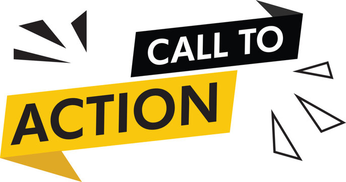 Call to action vector design clipart isolated on background.