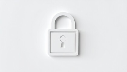 Fototapeta premium locked Padlock Icon: Access Symbol
