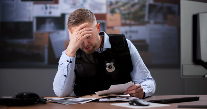 Late-Night Detective Struggles With Stress And Exhaustion