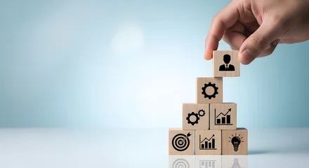 Building a successful business strategy with teamwork and leadership © Supernova