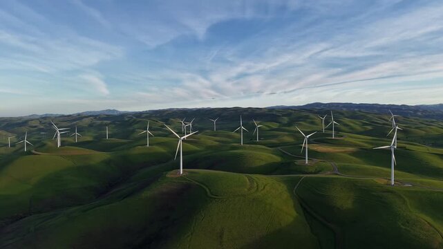 Wind Farm in Livermore, California, USA
