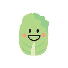 Obraz premium 可愛い白菜のキャラクターイラスト