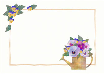 パンジーのフレーム7 © ruriiro