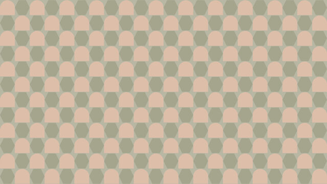 Abstract Pattern in Blush and Sage vector background