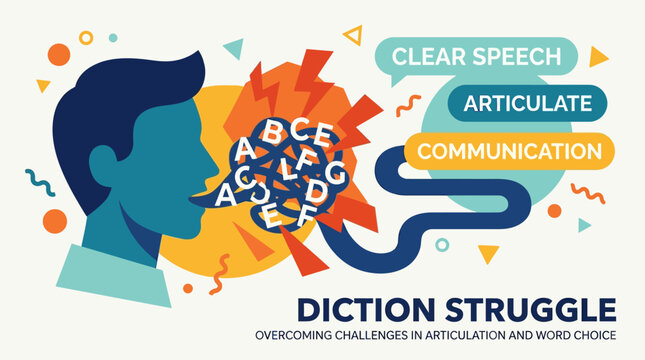 Man struggling with diction and communication challenges.