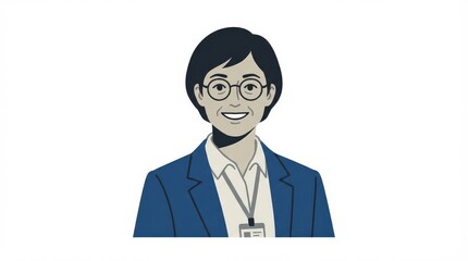 Fototapeta premium Asian woman in business attire.