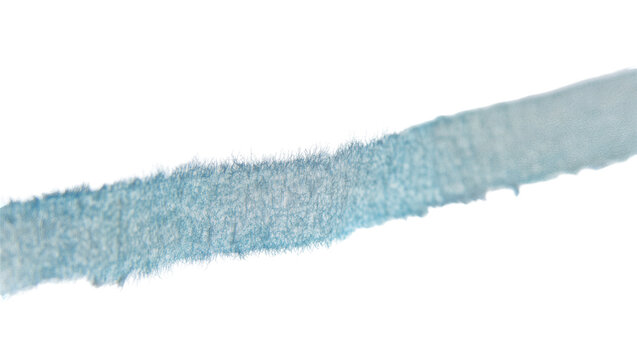Abstract light blue fuzzy fiber texture, a delicate thread-like material isolated on transparent background, perfect for textile design elements PNG