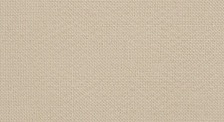 Fototapeta premium Seamless natural beige linen fabric texture, coarse weave, close-up full frame background with subtle variations in thread density, close up, home decor, textile texture