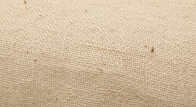 Natural beige burlap fabric texture with a visible woven pattern, ideal for backgrounds, rustic designs, and craft projects, close up, natural fiber, thread count