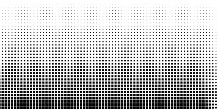 Repeating dimond shapes pattern. Rhombus background with faded effect. Simple geometric mosaic texture. Rhombic black and white print. Minimalist halftoned design. Vector eps10.