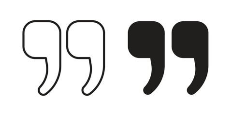 Obraz premium Quote right icon pack flat vector in outline
