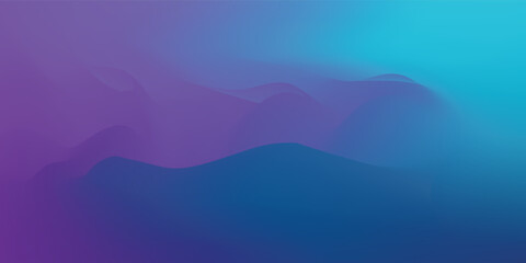 Abstract Blurred teal purple blue background. Soft light gradient backdrop with place for text. illustration © Ahmad faqih