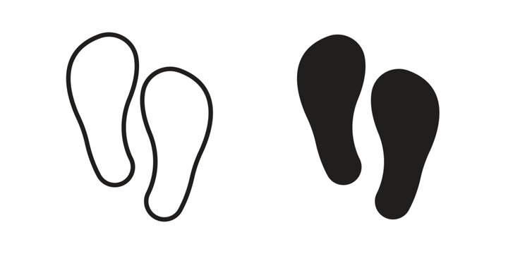 Soles icon pack flat vector in outline