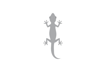 Fototapeta premium Vector gray lizard icon