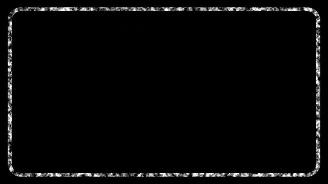 Dark vintage film border with heavy scratches, dust particles, flickering light leaks and burnt edges. Old damaged film reel effect. Full HD. 4K